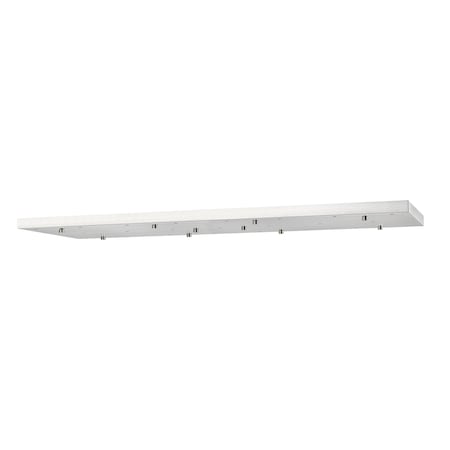 Z-Lite Multi Point Canopy Ceiling Plate, 23-Light, 18 In.W x 54 In.L x 2 In.H, Brushed Nickel CP5423L-BN